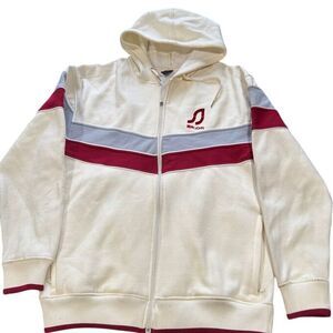 Sean John Vintage Retro Zip-Up Hoodie Full Zip‎ Y2K Striped Track Jacket |V1